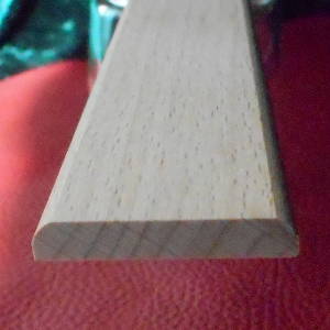 1Stk in 100cm Tapetenleiste weiß lackiert 9x55mm Abdeckleiste Holzleisten a52 