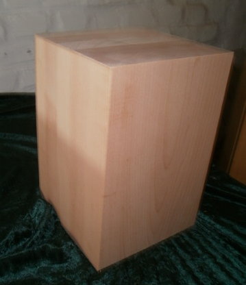 quadratisches Tischbein aus Buche 200x200mm Modell 1005