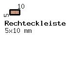 Eiche-Rechteckleiste 4x10 mm
